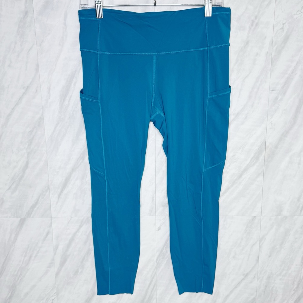 Lululemon Teal High-Waisted Leggings 10
